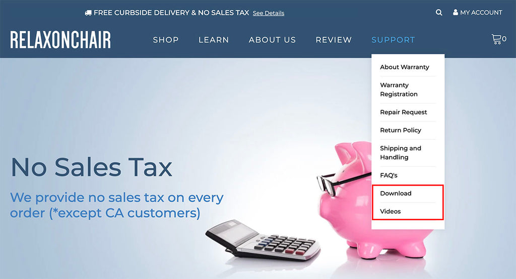 Download and Videos Page