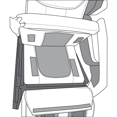 MK-Classic Back Roller Inner Cover under the Back Rest