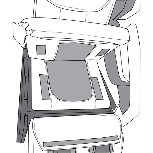 MK-Classic Back Roller Inner Cover under the Back Rest