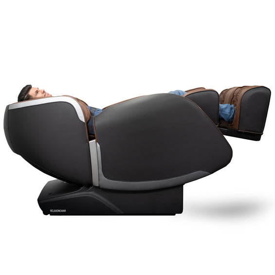 MK-III Full Body Massage Chair Brown - Zero Gravity Position with Model